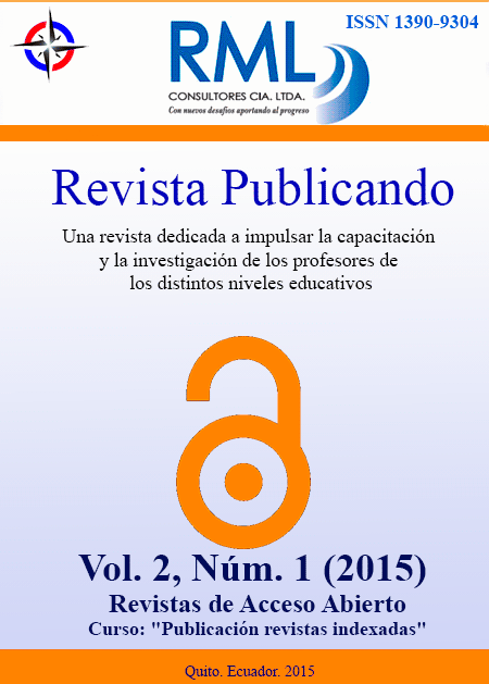 Revista Publicando. Vol2. No 1. 2015