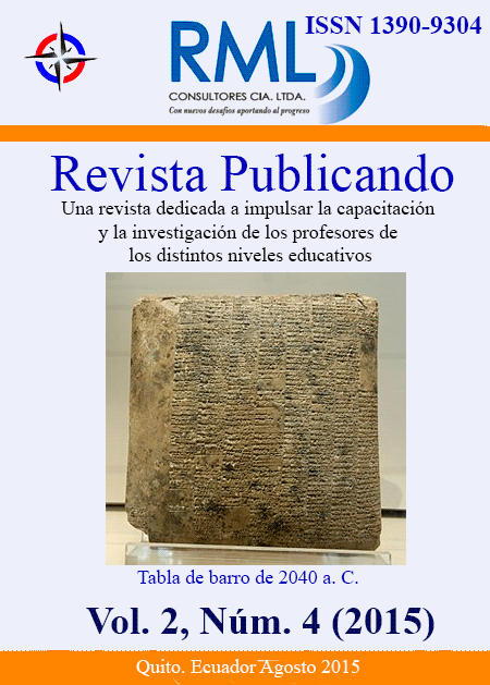 Revista Publicando Vol 2. No 4